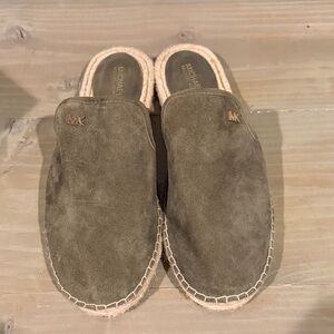 Michael Kors Khaki Suede Espadrilles